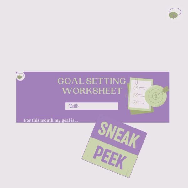 Collection 2: Goal Setting Worksheet - Downloadable